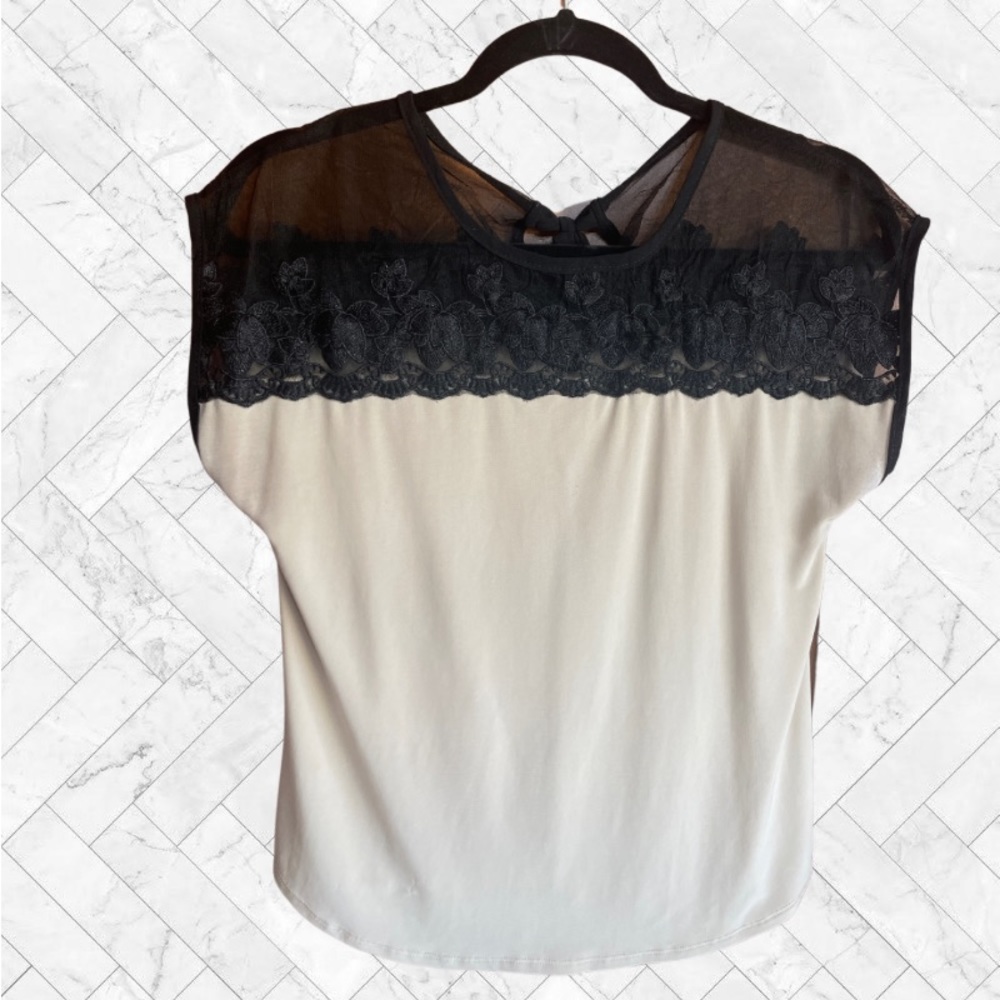 Sheer/Tan Blouse